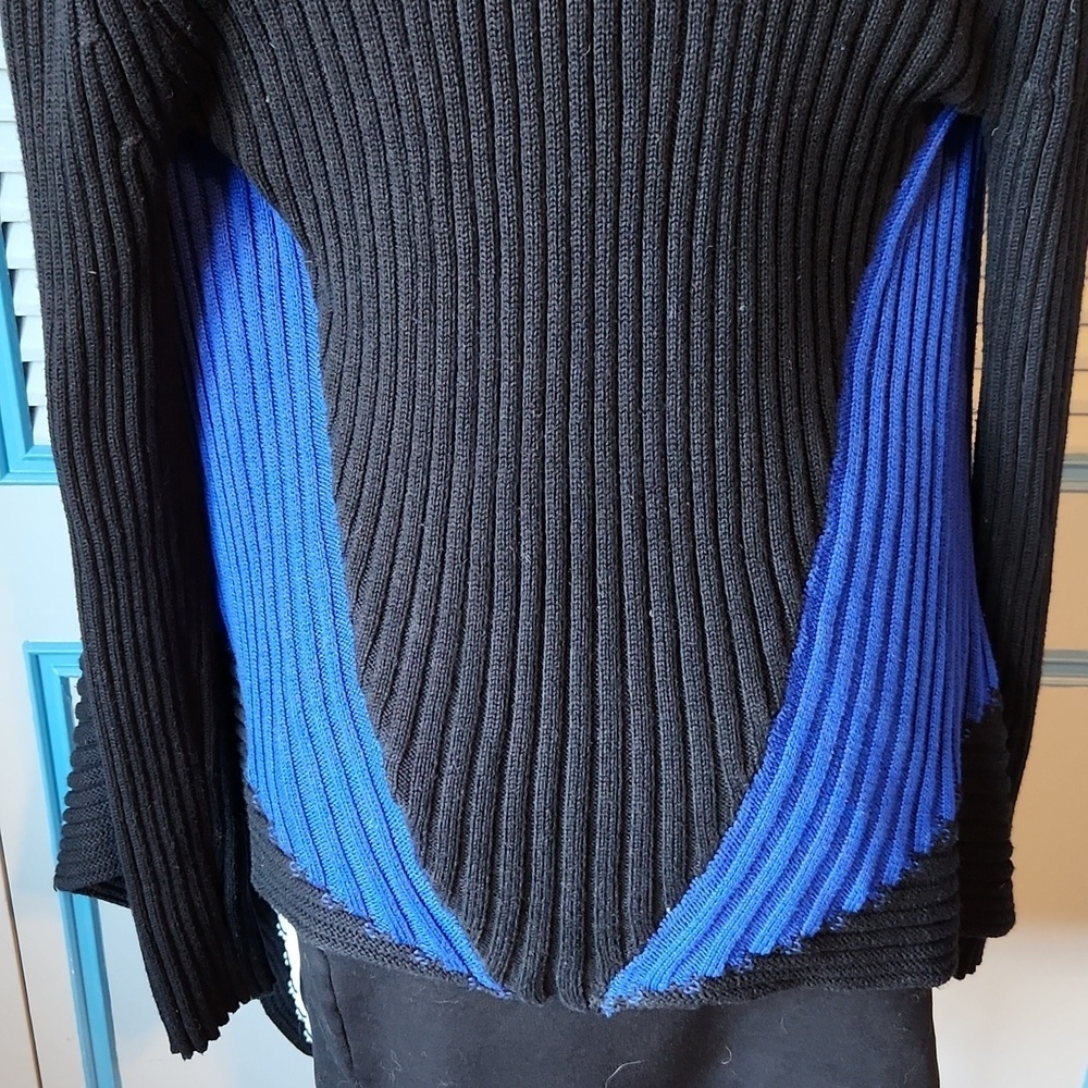 Ana Couture Open Front Colorblock Cardigan - Picture 11 of 14